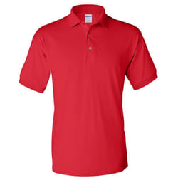 Gildan Adult DryBlend Jersey Short Sleeve Polo Shirt - 2XL, Red