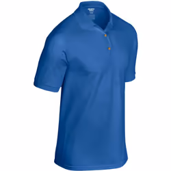 Gildan Adult DryBlend Jersey Short Sleeve Polo Shirt - 2XL, Royal