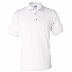Gildan Adult DryBlend Jersey Short Sleeve Polo Shirt - XL, White