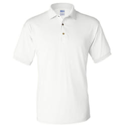 Gildan Adult DryBlend Jersey Short Sleeve Polo Shirt - XL, White