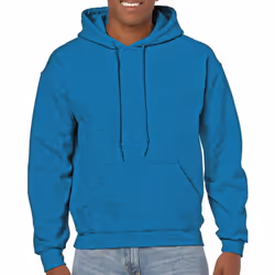 Gildan Heavy Blend Adult Unisex Hooded Sweatshirt / Hoodie - S, Antique Sapphire