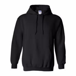 Gildan Heavy Blend Adult Unisex Hooded Sweatshirt / Hoodie - S, Black