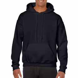 Gildan Heavy Blend Adult Unisex Hooded Sweatshirt / Hoodie - S, Black