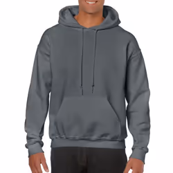 Gildan Heavy Blend Adult Unisex Hooded Sweatshirt / Hoodie - S, Charcoal