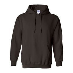 Gildan Heavy Blend Adult Unisex Hooded Sweatshirt / Hoodie - S, Dark Chocolate