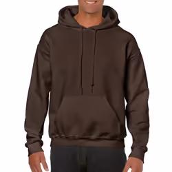 Gildan Heavy Blend Adult Unisex Hooded Sweatshirt / Hoodie - M, Dark Chocolate
