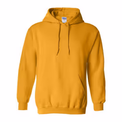 Gildan Heavy Blend Adult Unisex Hooded Sweatshirt / Hoodie - S, Gold