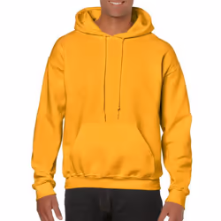 Gildan Heavy Blend Adult Unisex Hooded Sweatshirt / Hoodie - S, Gold
