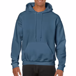 Gildan Heavy Blend Adult Unisex Hooded Sweatshirt / Hoodie - S, Indigo Blue