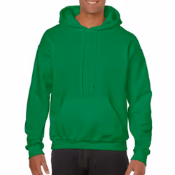 Gildan Heavy Blend Adult Unisex Hooded Sweatshirt / Hoodie - S, Irish Green