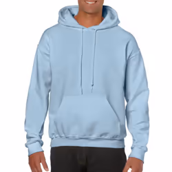 Gildan Heavy Blend Adult Unisex Hooded Sweatshirt / Hoodie - L, Light Blue