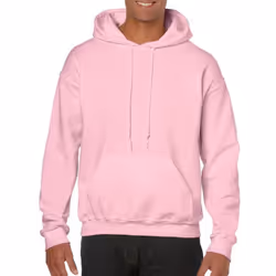 Gildan Heavy Blend Adult Unisex Hooded Sweatshirt / Hoodie - S, Light Pink