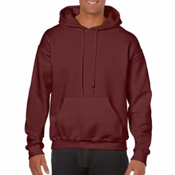 Gildan Heavy Blend Adult Unisex Hooded Sweatshirt / Hoodie - S, Maroon