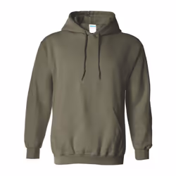 Gildan Heavy Blend Adult Unisex Hooded Sweatshirt / Hoodie - S, Military Green