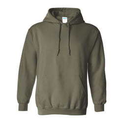 Gildan Heavy Blend Adult Unisex Hooded Sweatshirt / Hoodie - S, Military Green