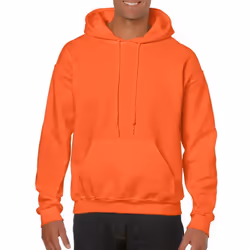Gildan Heavy Blend Adult Unisex Hooded Sweatshirt / Hoodie - S, Orange