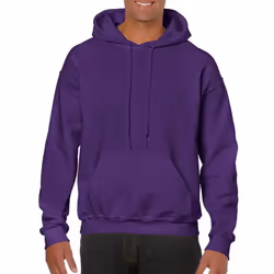 Gildan Heavy Blend Adult Unisex Hooded Sweatshirt / Hoodie - S, Purple