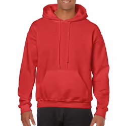 Gildan Heavy Blend Adult Unisex Hooded Sweatshirt / Hoodie - S, Red