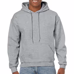 Gildan Heavy Blend Adult Unisex Hooded Sweatshirt / Hoodie - S, Sport Grey