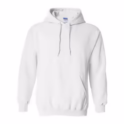 Gildan Heavy Blend Adult Unisex Hooded Sweatshirt / Hoodie - S, White