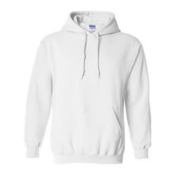 Gildan Heavy Blend Adult Unisex Hooded Sweatshirt / Hoodie - S, White