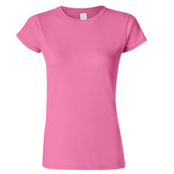 Gildan Ladies Soft Style Short Sleeve T-Shirt - 2XL, Azalea