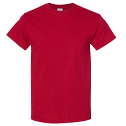 Gildan Mens Heavy Cotton Short Sleeve T-Shirt - XL, Antique Cherry Red