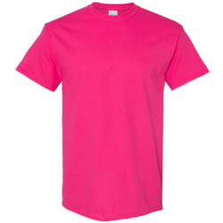 Gildan Mens Heavy Cotton Short Sleeve T-Shirt - L, Heliconia