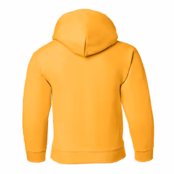 Gildan Heavy Blend Childrens Unisex Hooded Sweatshirt Top / Hoodie - XL, Gold
