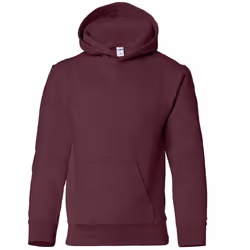 Gildan Heavy Blend Childrens Unisex Hooded Sweatshirt Top / Hoodie - XL, Maroon