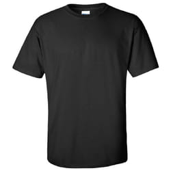 Gildan Mens Ultra Cotton Short Sleeve T-Shirt - XL, Black