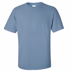 Gildan Mens Ultra Cotton Short Sleeve T-Shirt - 2XL, Stone Blue