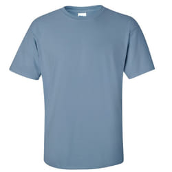 Gildan Mens Ultra Cotton Short Sleeve T-Shirt - 2XL, Stone Blue