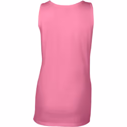 Gildan Ladies Soft Style Tank Top Vest - S, Azalea
