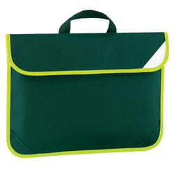 Quadra Enhanced-Vis Book Bag - 4 Litres - One Size, Bottle Green