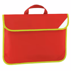 Quadra Enhanced-Vis Book Bag - 4 Litres - One Size, Classic Red