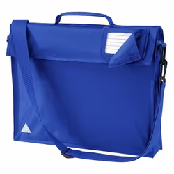 Quadra Junior Book Bag With Strap - One Size, Bright Royal