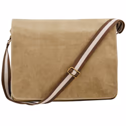 Quadra Vintage Canvas Despatch Bag - 14 Litres - One Size, Sahara