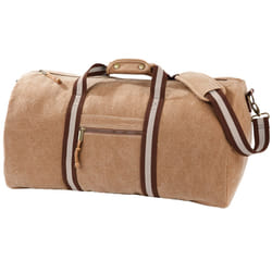 Quadra Vintage Canvas Holdall Duffle Bag - 45 Litres - One Size, Sahara