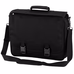 Quadra Portfolio Briefcase Bag - 12 Litres - One Size, Black