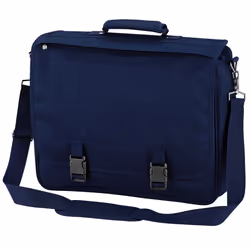 Quadra Portfolio Briefcase Bag - 12 Litres - One Size, French Navy