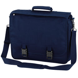 Quadra Portfolio Briefcase Bag - 12 Litres - One Size, French Navy