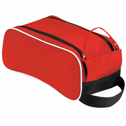 Quadra Teamwear Shoe Bag - 9 Litres - One Size, Classic Red/Black/White