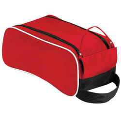 Quadra Teamwear Shoe Bag - 9 Litres - One Size, Classic Red/Black/White