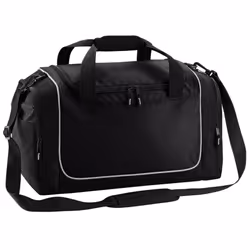 Quadra Teamwear Locker Duffle Bag (30 Litres) - One Size, Black/Light Grey