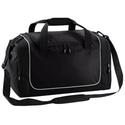Quadra Teamwear Locker Duffle Bag (30 Litres) - One Size, Black/Light Grey