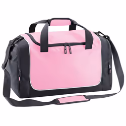 Quadra Teamwear Locker Duffle Bag (30 Litres) - One Size, Classic Pink/Graphite/Whi