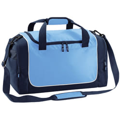 Quadra Teamwear Locker Duffle Bag (30 Litres) - One Size, Sky/French Navy/White