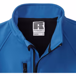 Russell Mens Water Resistant & Windproof Softshell Jacket - L, Azure Blue