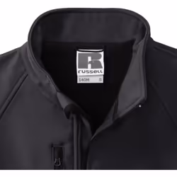 Russell Mens Water Resistant & Windproof Softshell Jacket - L, Black